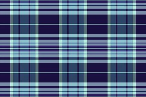 Classic plaid pattern in cool blue tones. Versatile textile design, perfect f Stock Illustration
