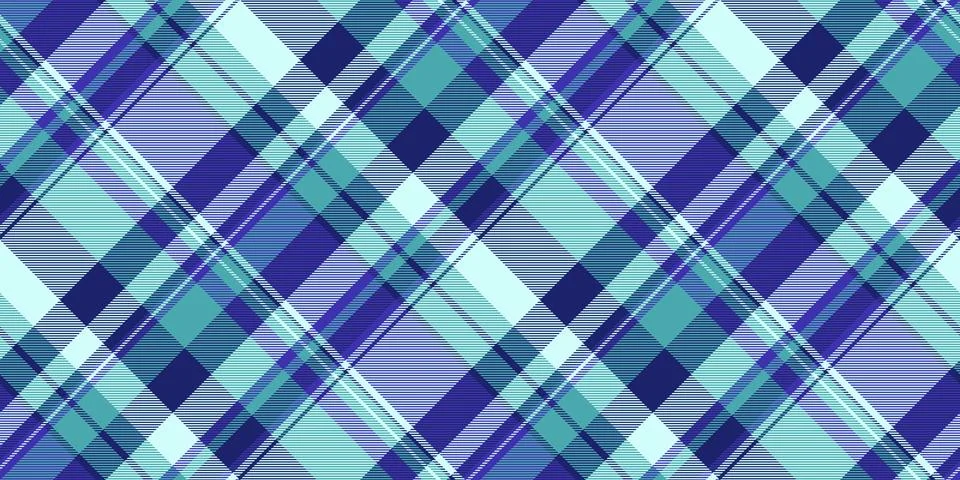 Classic plaid pattern in cool blues  greens. Versatile textile design for bac Stockillustratie