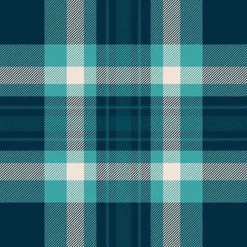 Classic plaid pattern with cool tones, evoking tradition, heritage, and warmt Stock Illustration