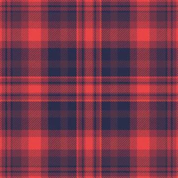 Classic plaid pattern in coral and navy. Cozy and versatile, perfect for back Stockillustratie