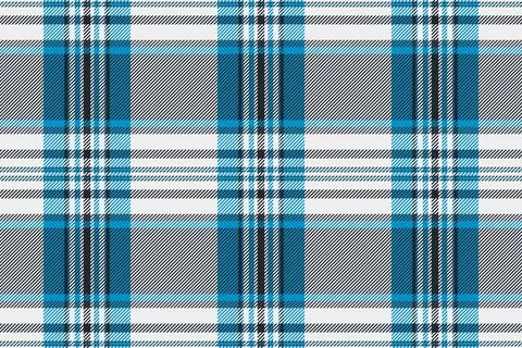 Classic plaid pattern in crisp blue and neutral tones. A timeless design idea Stock Illustration