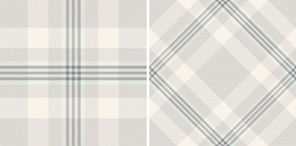 Classic plaid pattern design. Soft, neutral colors evoke comfort and timeless Stock Illustration