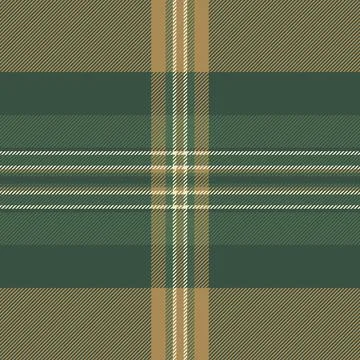 Classic plaid pattern in earth tones of green and tan. Perfect for background Stock Illustration
