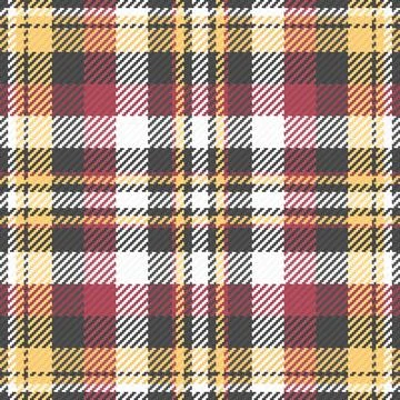 This classic plaid pattern features a timeless tartan check design in red, bl Illustrazione stock