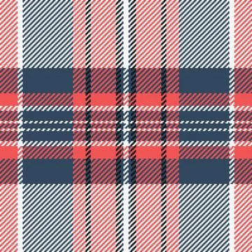 Classic plaid pattern featuring red, navy, white, and black. Timeless desig.. Stock Illustration