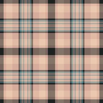 Classic plaid pattern featuring warm, earthy tones and subtle blue accents. I Stock Illustration