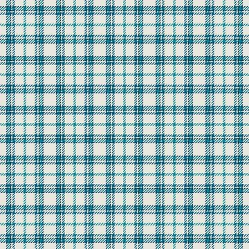 Classic plaid pattern with interlacing teal and navy lines. Ideal for backg.. Illustrazione stock