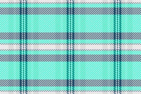 Classic plaid pattern with mint, grey and navy lines. Tartan style fabric tex Illustrazione stock