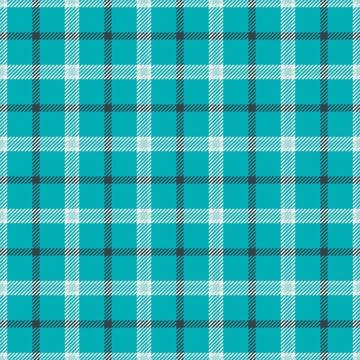 Classic plaid pattern with a modern turquoise twist. Ideal for textile design Stock Illustration