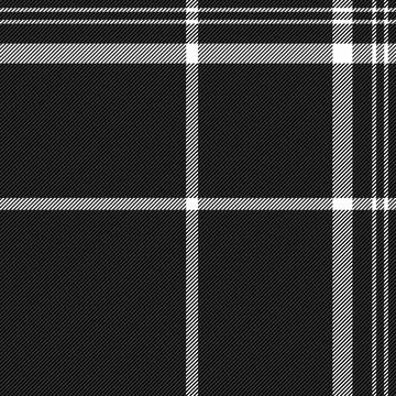 Classic plaid pattern in monochrome. A seamless check design ideal for textil Stock Illustration