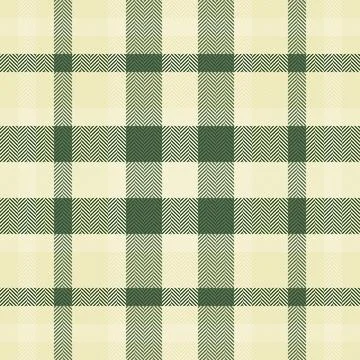 Classic plaid pattern in muted greens and beige. A versatile backdrop for her イラスト素材