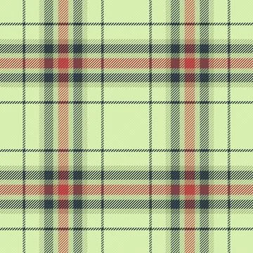 Classic plaid pattern in muted tones. Seamless textile design with woven text Stock Illustration