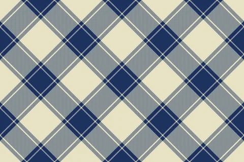 Classic plaid pattern in navy and cream. Timeless textile design, perfect for Illustrazione stock
