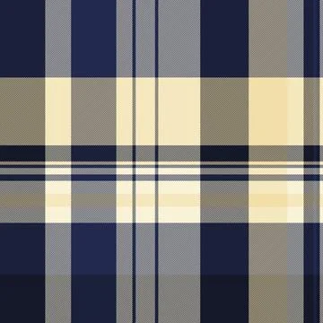 Classic plaid pattern in navy and beige. Ideal for backgrounds, textiles, or  스톡 일러스트