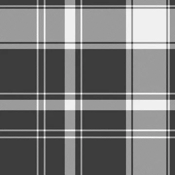 Classic plaid pattern in neutral grayscale tones. Versatile background for de Stock Illustration