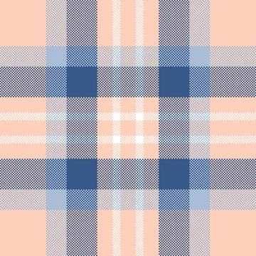 Classic plaid pattern, in pastel hues. Seamless design for textile, fabric, b Stock Illustration