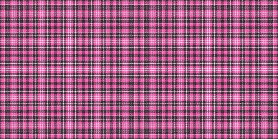 Classic plaid pattern in pink, black, and white. Timeless textile design for  Stock Illustration