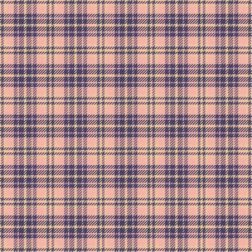 Classic plaid pattern in pink, navy, and tan. Great for textiles, backgrounds Stock Illustration