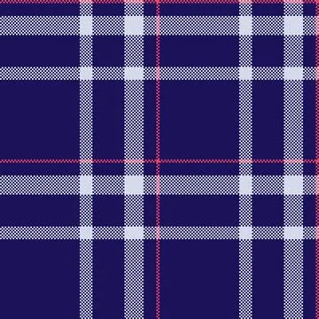 Classic plaid pattern in pixel art style. Elegant tartan design with inters.. 스톡 일러스트