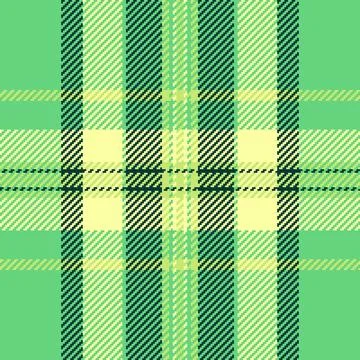 Classic plaid pattern with pixelated detail. Harmonious greens and yellows fo Stock Illustration