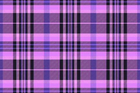 Classic plaid pattern with purple and black hues. Textile design, background  Stockillustratie