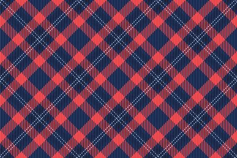 Classic plaid pattern in red and navy. Versatile for backgrounds, apparel des 스톡 일러스트