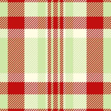 Classic plaid pattern in red and soft green hues. Textile design for apparel, Stock Illustration