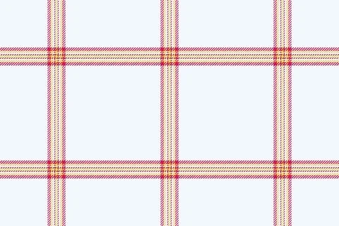 Classic plaid pattern with red and beige lines on light backdrop. Versatile f Stock Illustration