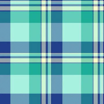 Classic plaid pattern in refreshing blues and greens. Evokes comfort, traditi Stock Illustration