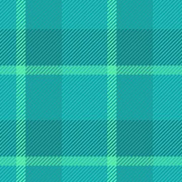 Classic plaid pattern in shades of teal and seafoam. Timeless textile design  Stock Illustration
