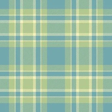 Classic plaid pattern in soft blue, green,  cream. Versatile for backgrounds, Stock Illustration