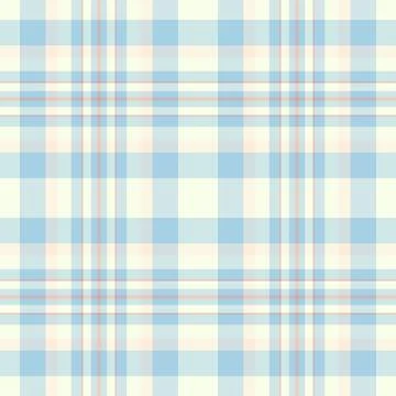 Classic plaid pattern with soft blue, beige, and peach hues. Versatile textil Stock Illustration