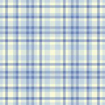 Classic plaid pattern in soft blues  creams. Versatile textile design ideal f Stock Illustration