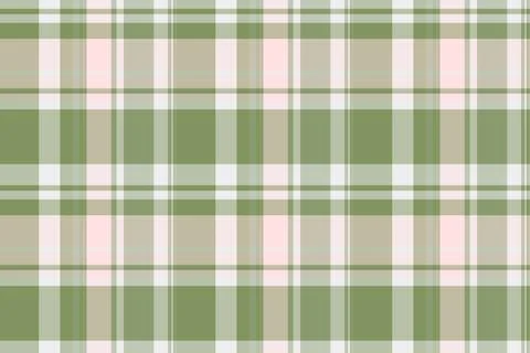 Classic plaid pattern with soft green, beige and subtle pink hues. Versatile  Illustrazione stock