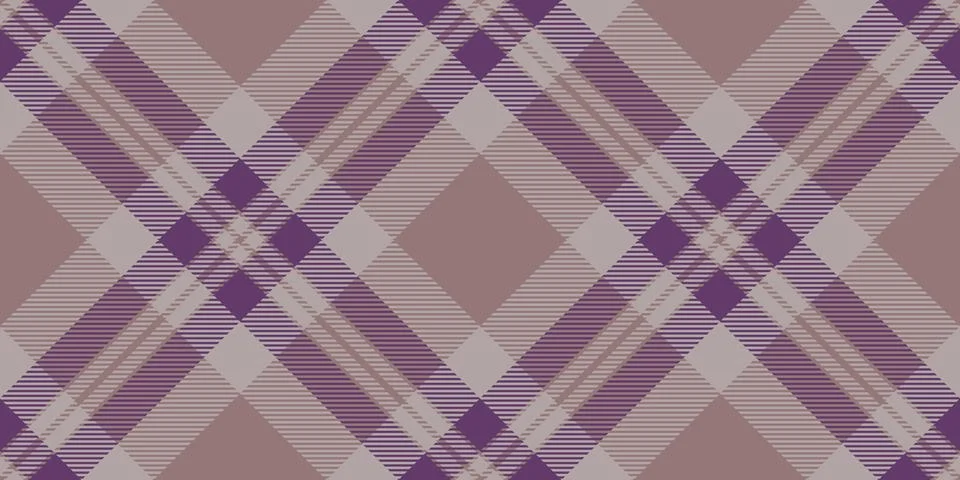 Classic plaid pattern in soft mauve and purple hues, creating a timeless, sop Stock Illustration