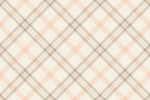 Classic plaid pattern in soft pastel peach and gray tones. Ideal for backgr.. Illustrazione stock