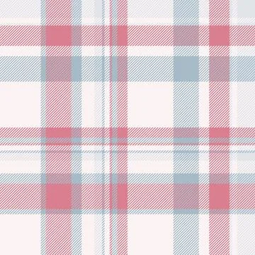 Classic plaid pattern in soft pinks and blues, perfect for textile design, ba Stock Illustration