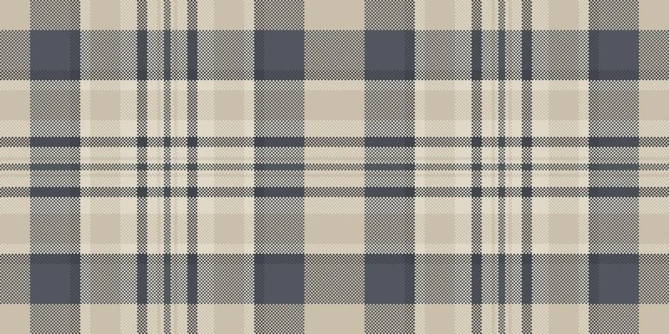 Classic plaid pattern with subtle texture. Warm, neutral tones create a comfo イラスト素材