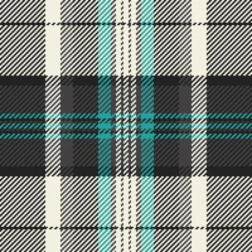 Classic plaid pattern with teal accents. Timeless textile design for backgrou Stock Illustration
