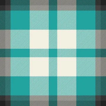Classic plaid pattern in teal, beige and grey. Textile design for fashion, .. イラスト素材