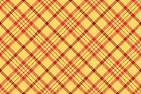 Classic plaid pattern. A timeless red and gold design suitable for background Stock Illustration