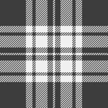 Classic plaid pattern. Traditional tartan design in shades of gray. Versatile Stock Illustration
