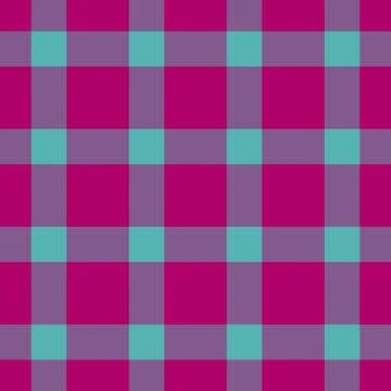 Classic plaid pattern in vibrant magenta, lavender, and teal. Versatile for b Stockillustratie