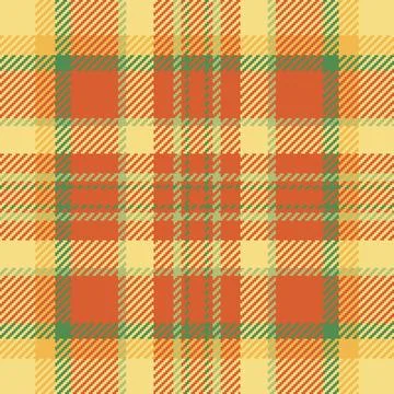 Classic plaid pattern in warm autumnal hues. Detailed, woven texture. Ideal f Stockillustratie
