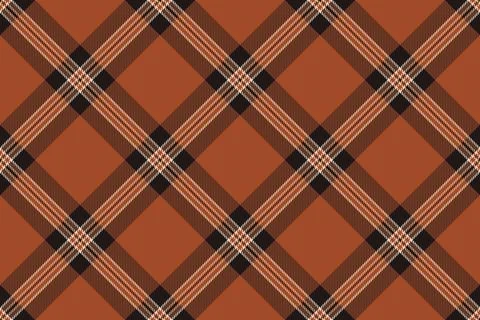 Classic plaid pattern in warm earth tones, perfect for textile designs, backg Stock Illustration