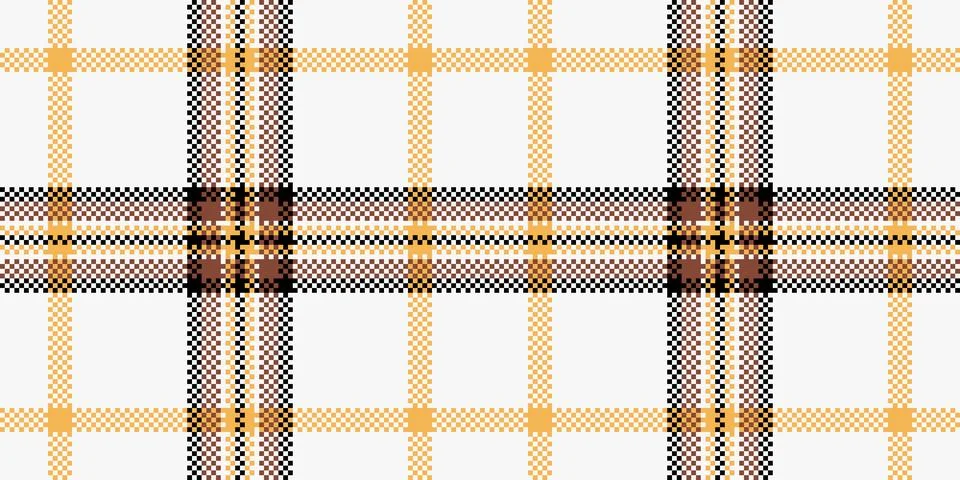 Classic plaid pattern in warm, earthy tones. Retro pixel art style. Ideal for 스톡 일러스트
