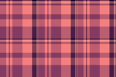 Classic plaid pattern in warm hues of coral and purple. Versatile design for  스톡 일러스트