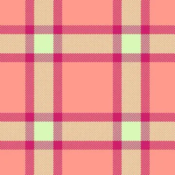 Classic plaid pattern in warm hues. A seamless tartan grid design. Ideal for  스톡 일러스트