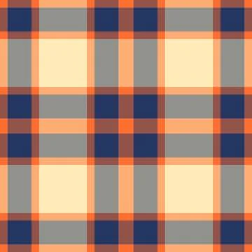 Classic plaid pattern in warm, inviting tones. Textile design, repeatable b.. Stock Illustration