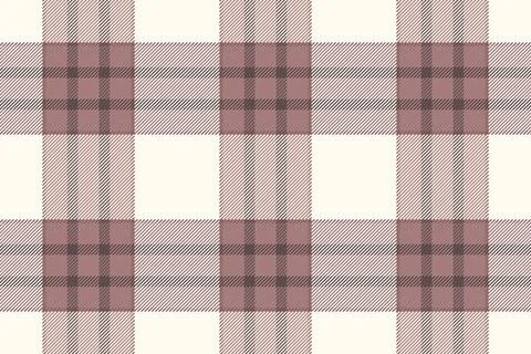 A classic plaid tartan pattern in soft dusty rose and cream tones. This seaml Stock Illustration